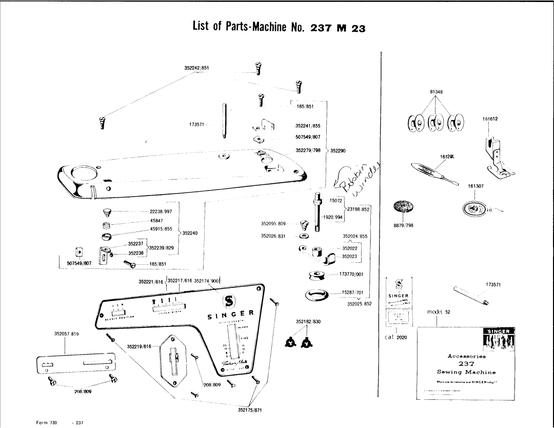 Singer 237M23 manual 