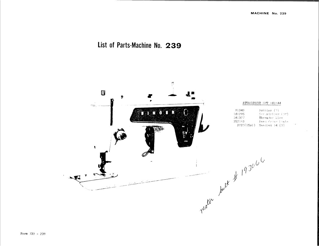 Singer 239 manual 