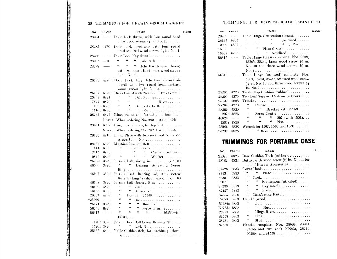 Singer 24-61, 24-60 manual 