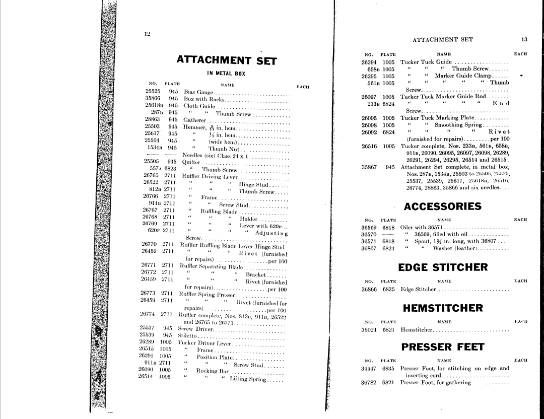 Singer 24-61, 24-60 manual 