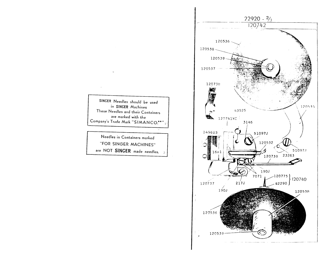 Singer 241-11 manual 