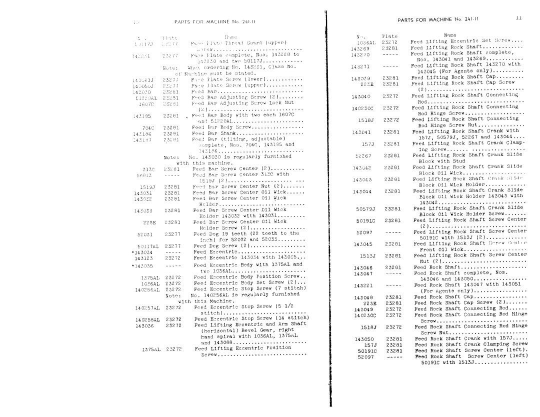 Singer 241-11 manual 