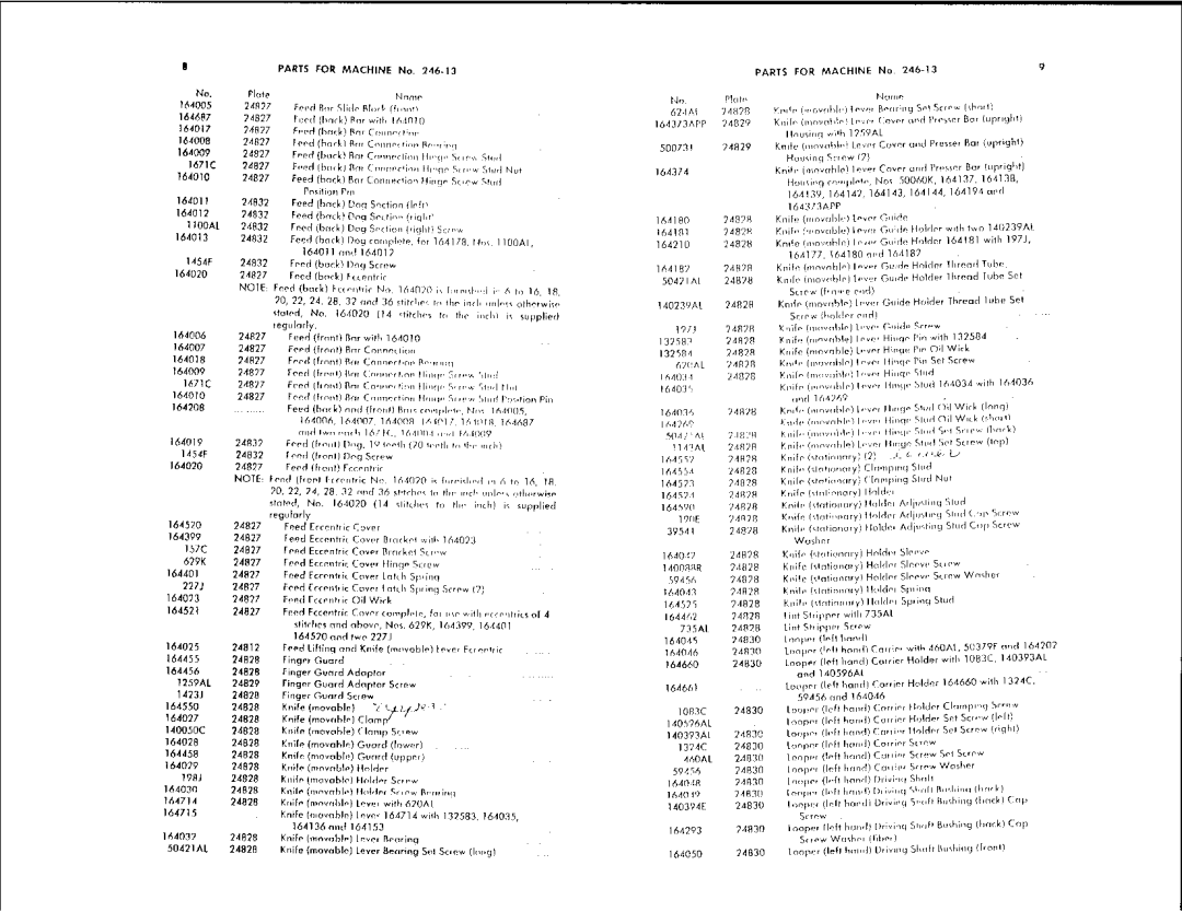 Singer 246-13 manual 