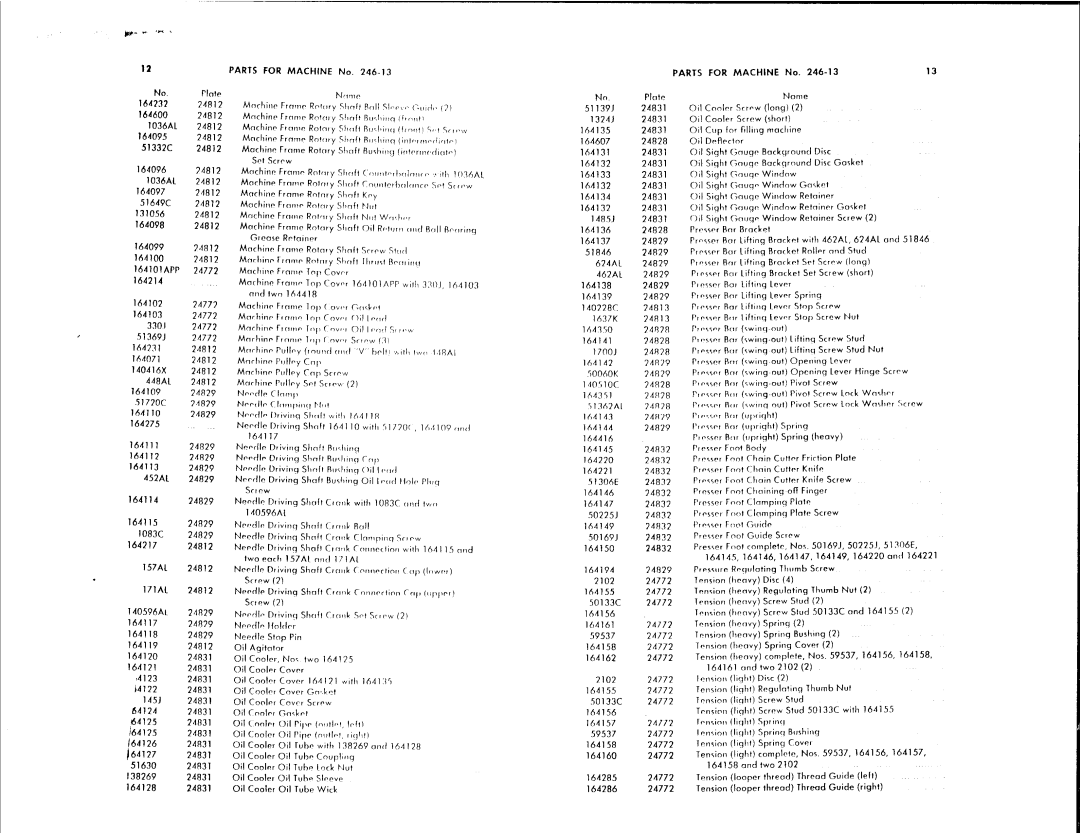 Singer 246-13 manual 