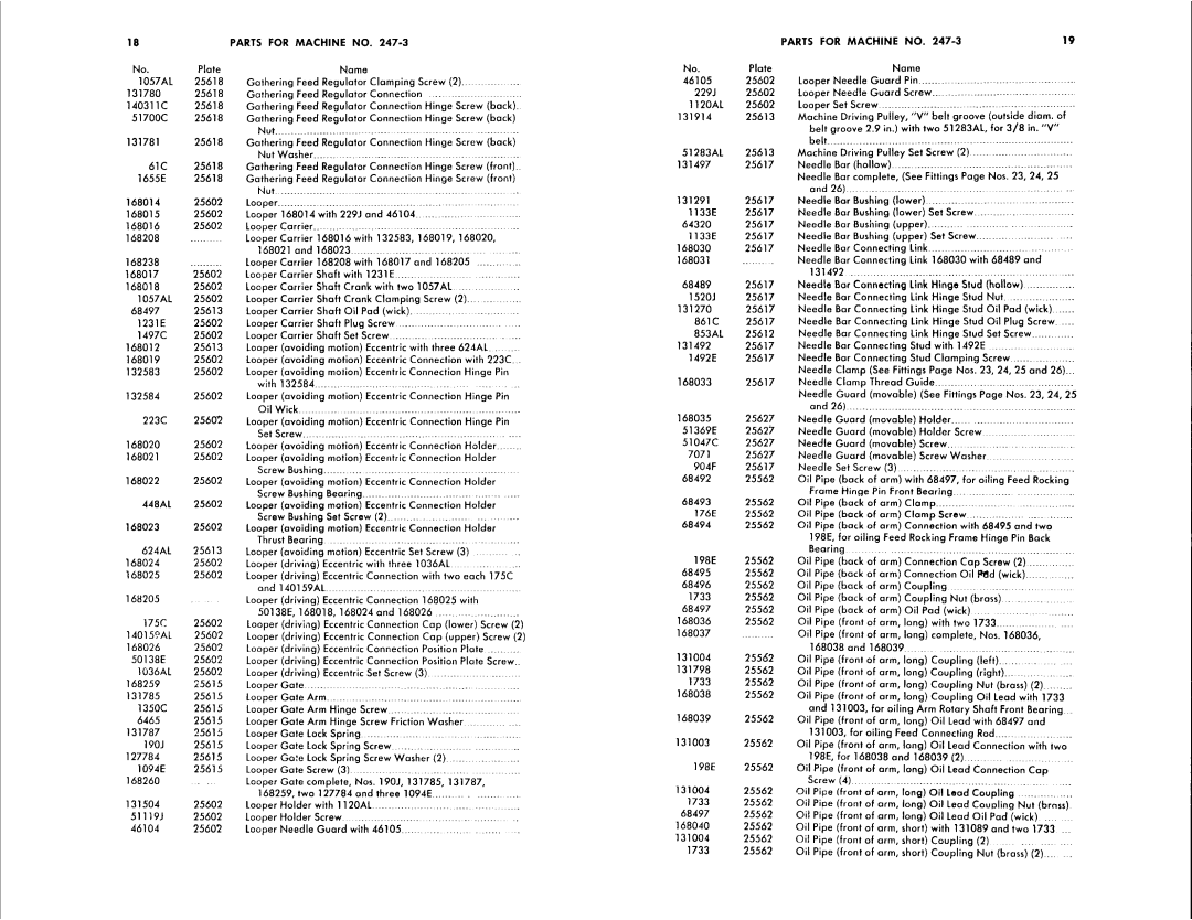 Singer 247-2, 247-3 manual 