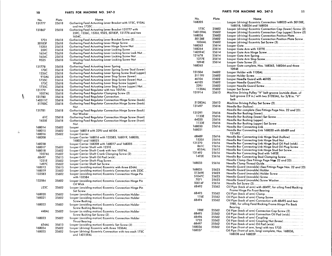 Singer 247-2, 247-3 manual 