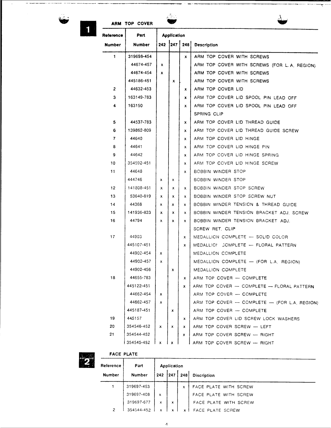 Singer 247, 242, 248 manual 