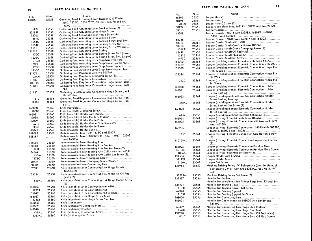 Singer 247-4, 247-5 manual 