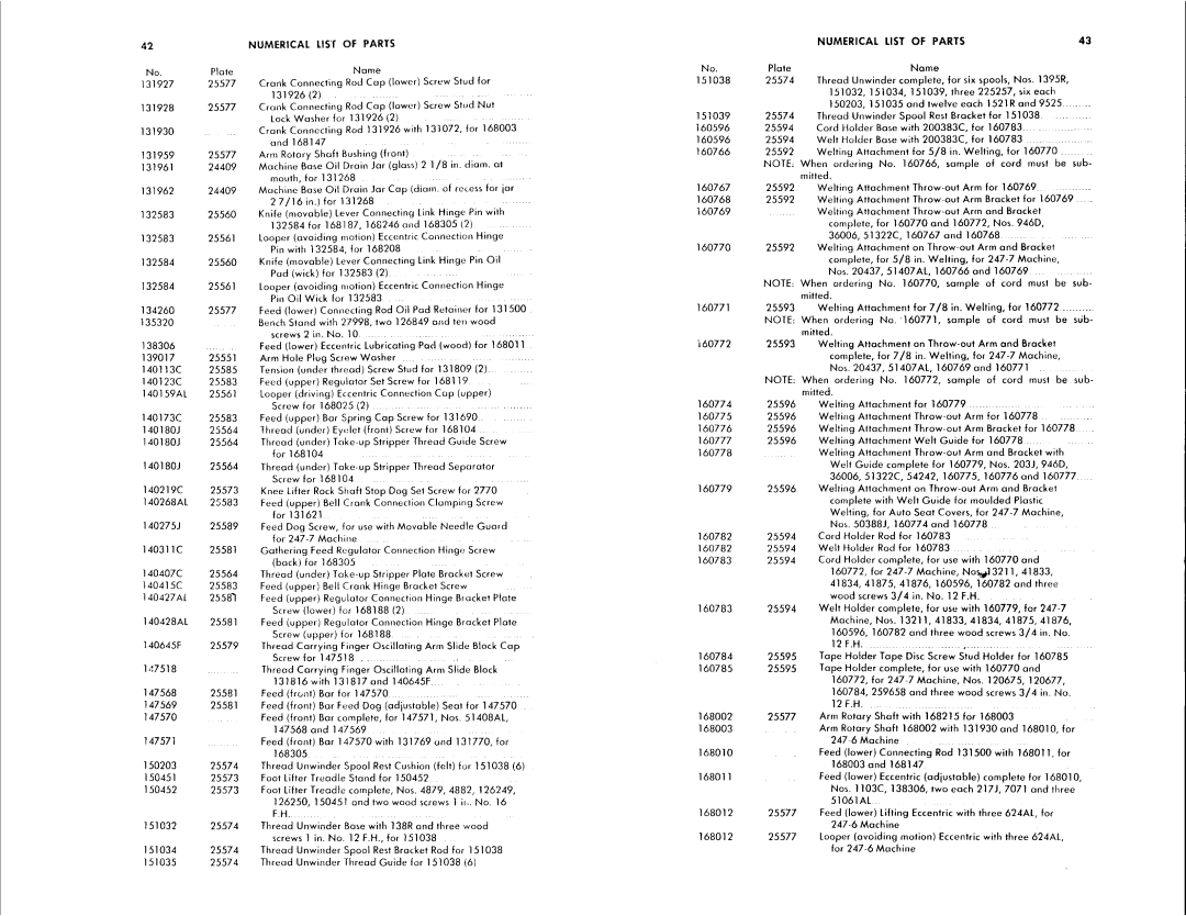 Singer 247-6, 247-7 manual 