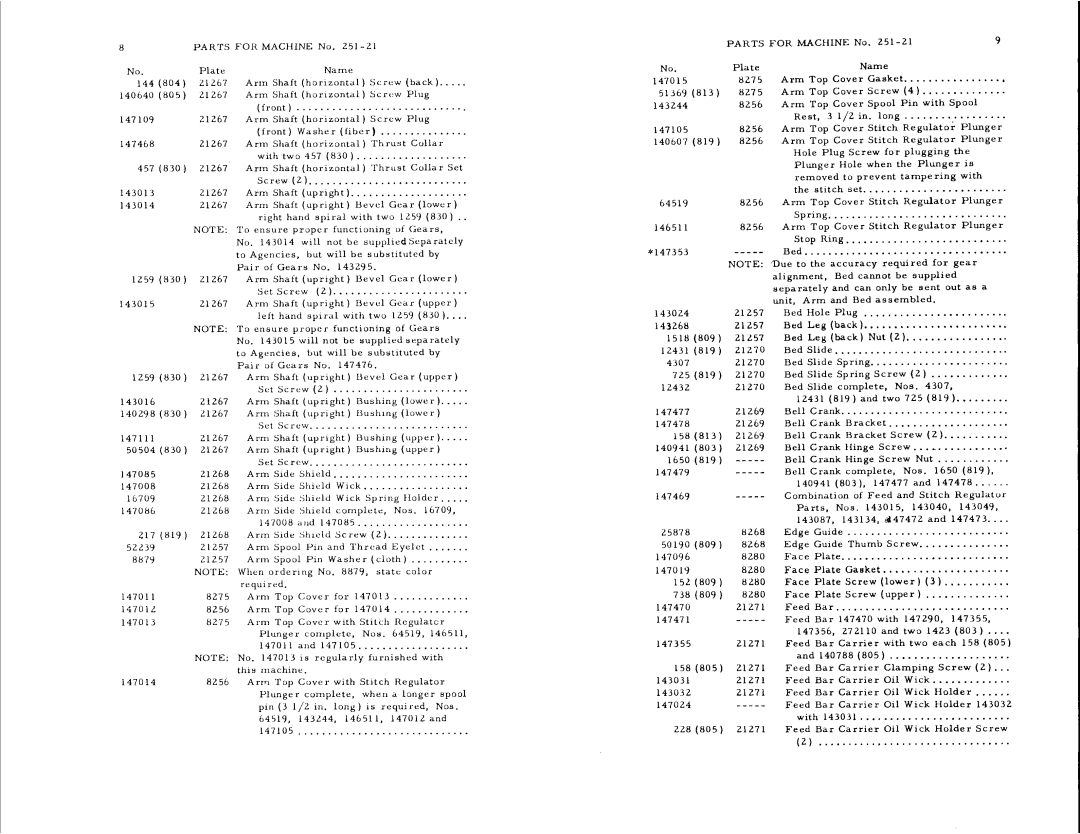 Singer 251-21 manual 