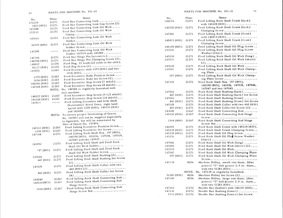 Singer 251-21 manual 