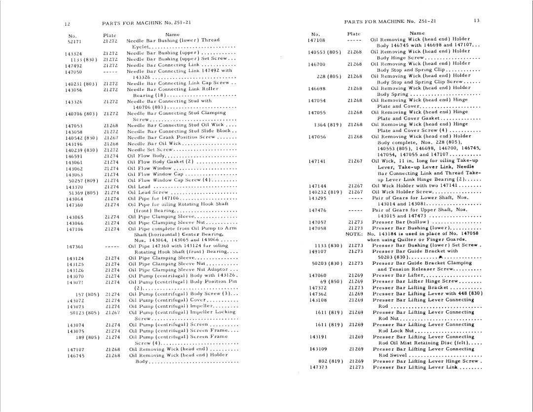 Singer 251-21 manual 