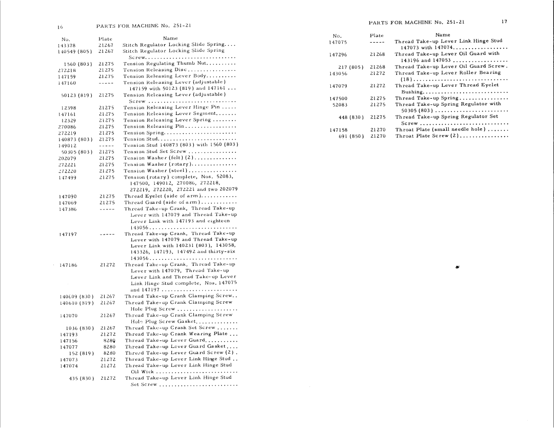 Singer 251-21 manual 