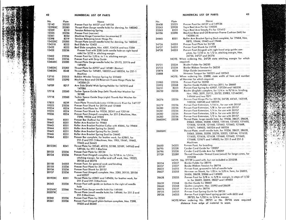 Singer 251-1, 251-3, 251-2 manual 