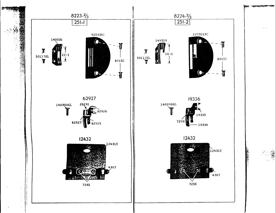 Singer 251-1, 251-3, 251-2 manual 