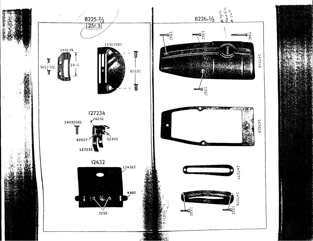 Singer 251-2, 251-3, 251-1 manual 