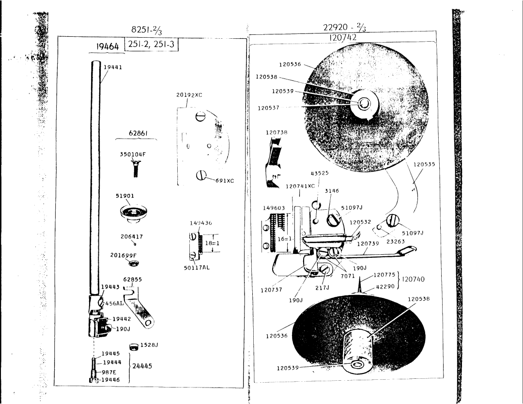 Singer 251-2, 251-3, 251-1 manual 