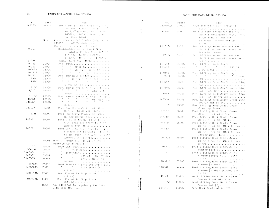 Singer 253-201, 253-200 manual 