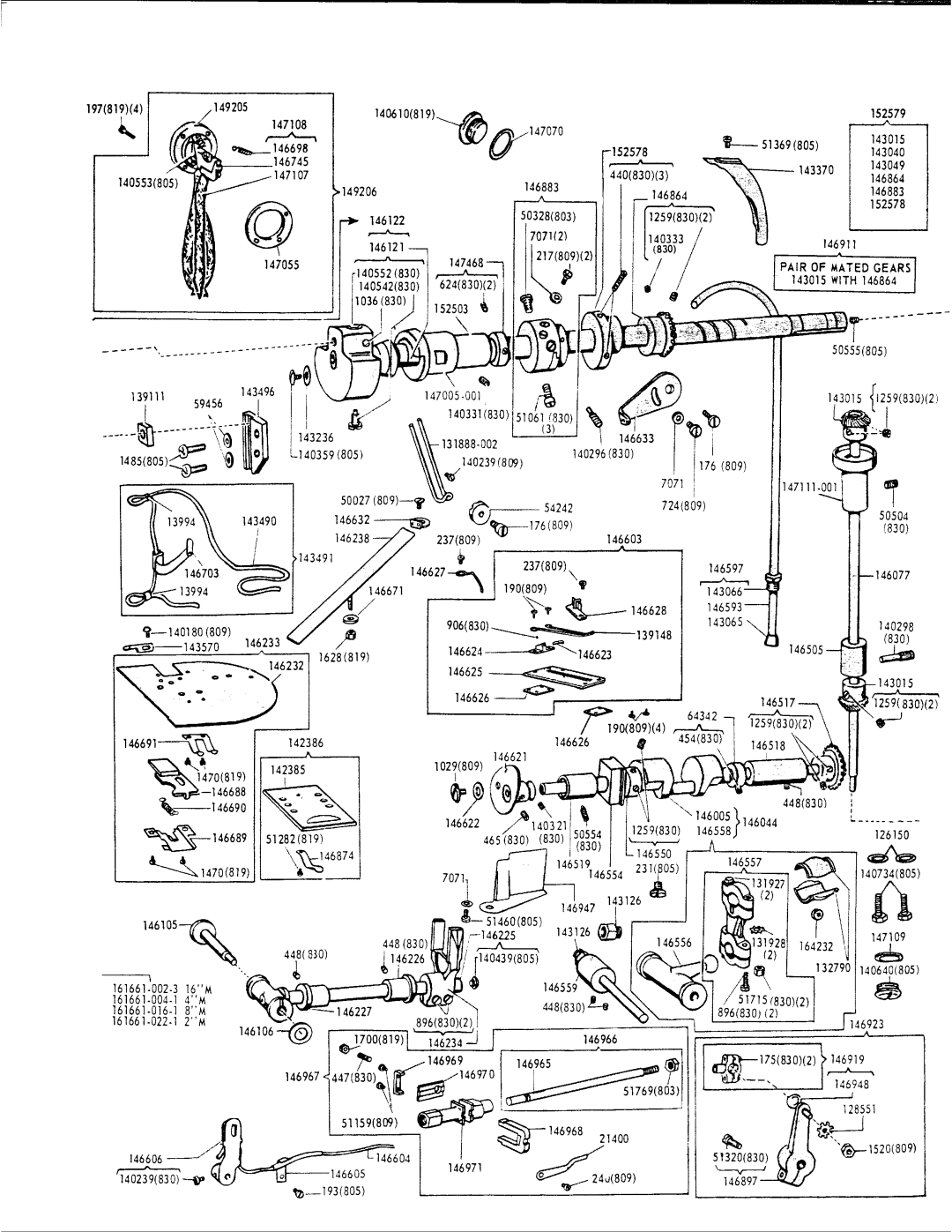 Singer 262-21, 262-22, 262-24, 262-25, 262-23 manual 