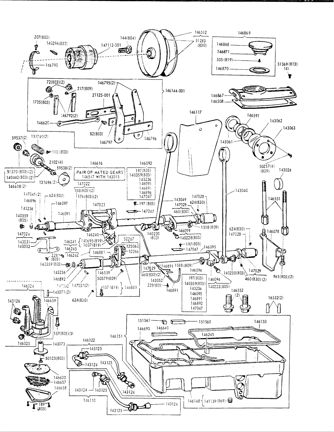 Singer 262-23, 262-22, 262-24, 262-25, 262-21 manual 