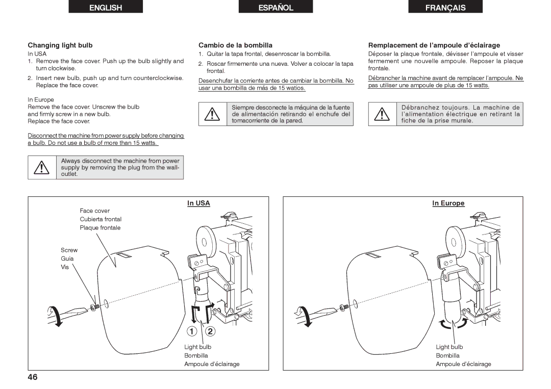 Singer 2662 instruction manual Europe 