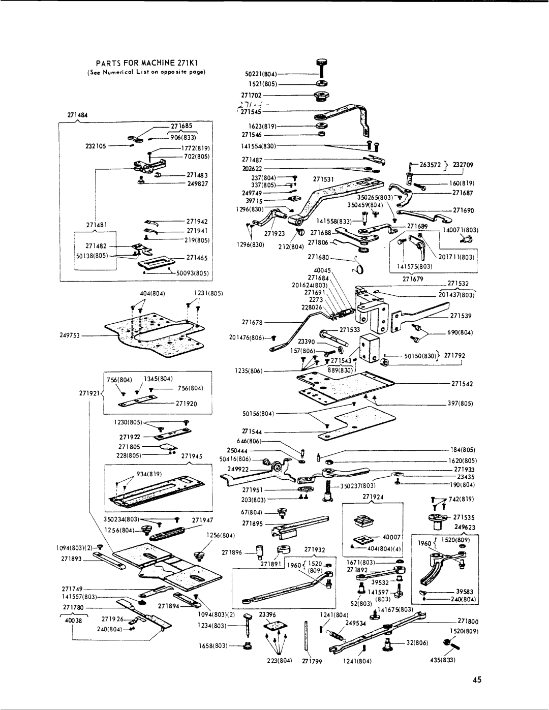 Singer 271K manual 