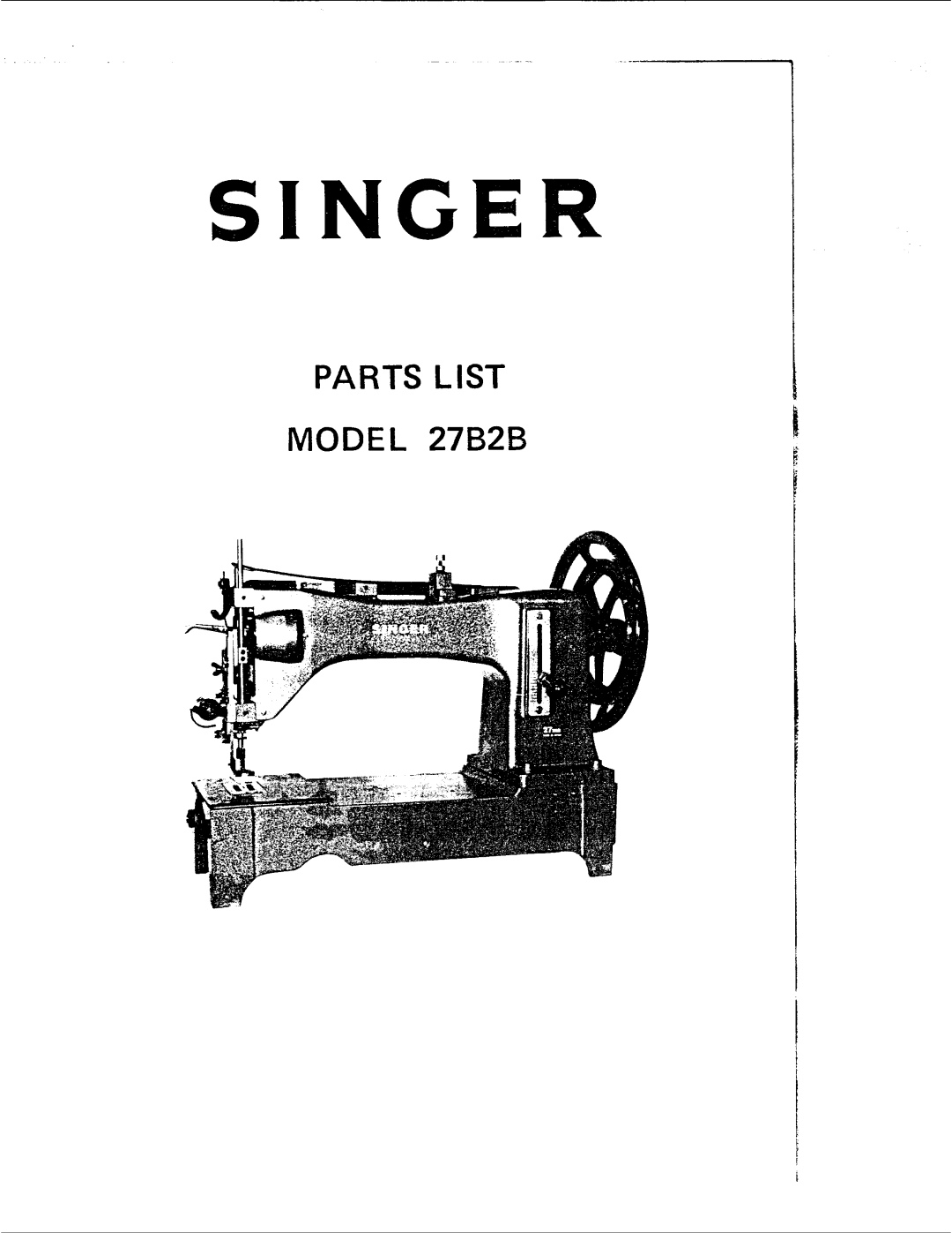 Singer 27B2B manual 