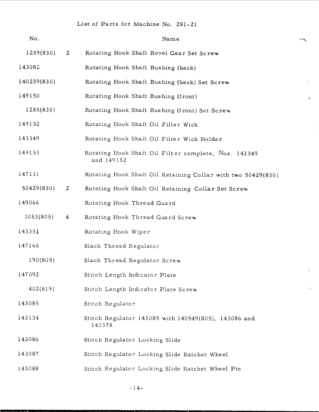Singer 281-21 manual 