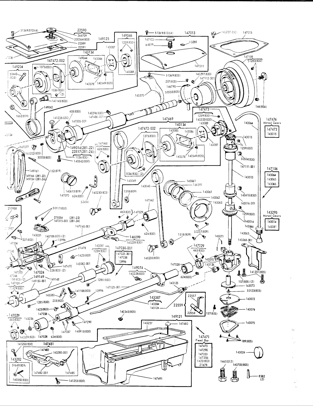 Singer 281-24, 281-22 manual 