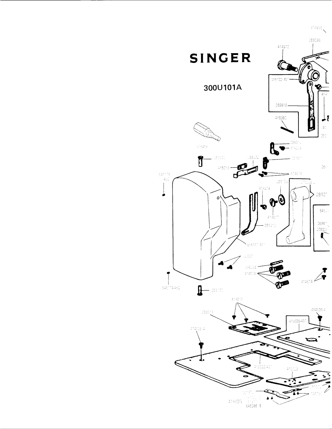 Singer 300U101A manual 