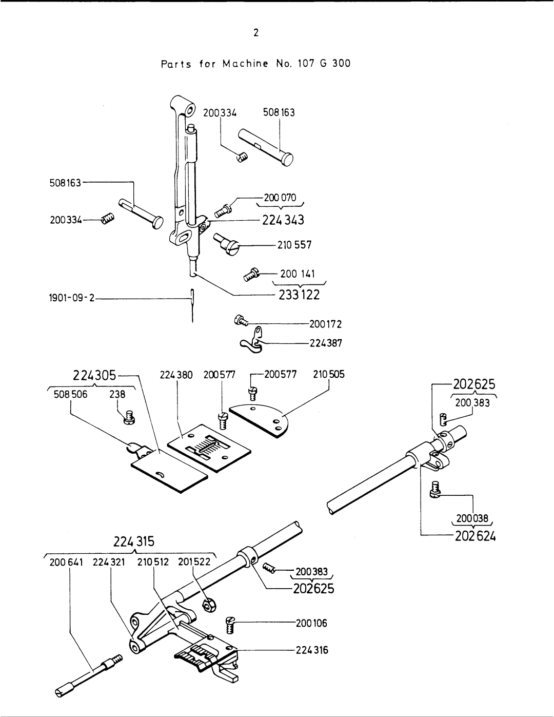 Singer G300, 302 manual 