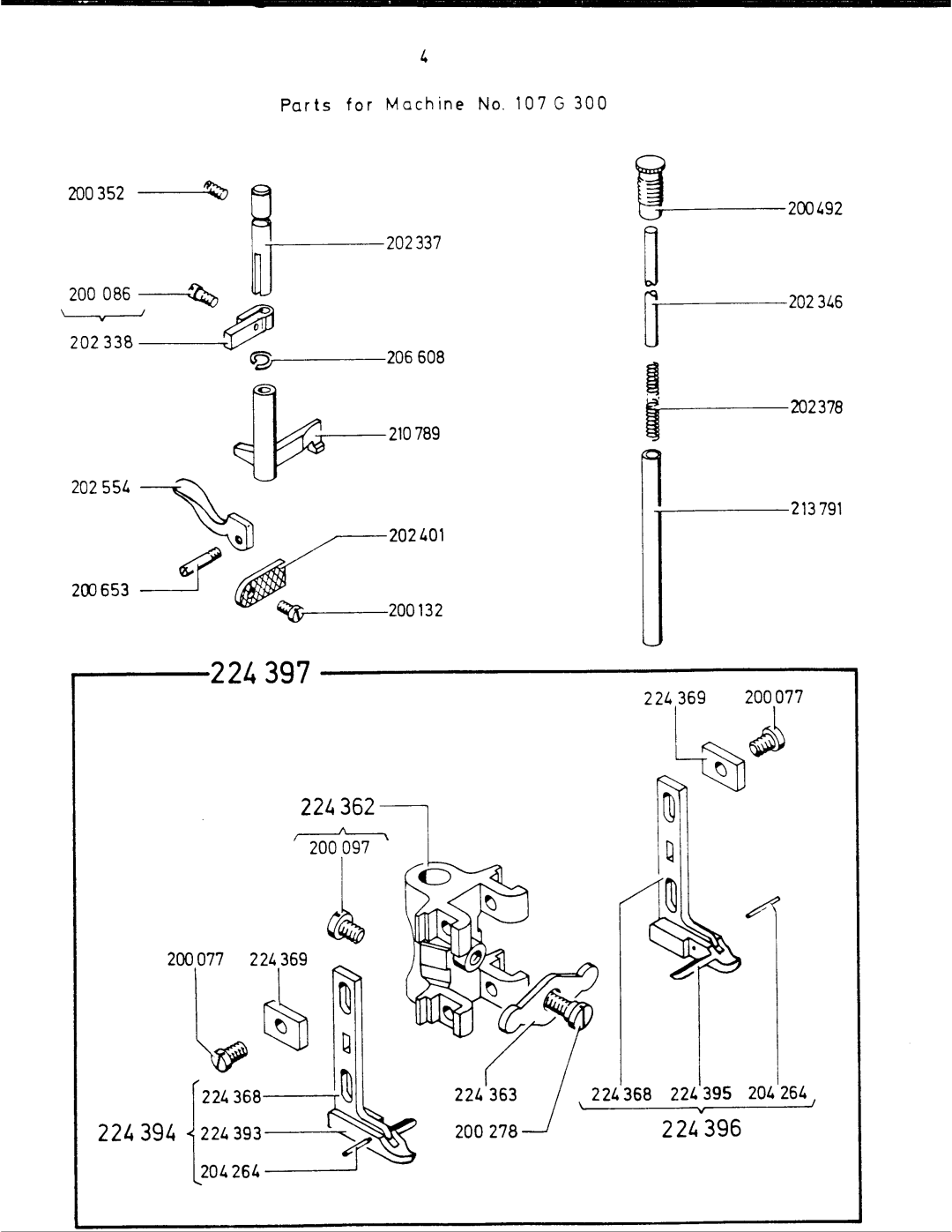 Singer G300, 302 manual 