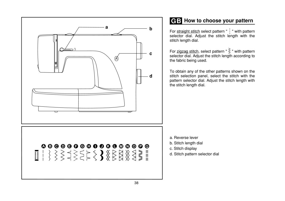 Singer 50T8 E99670, 3116 instruction manual C D E F G H 