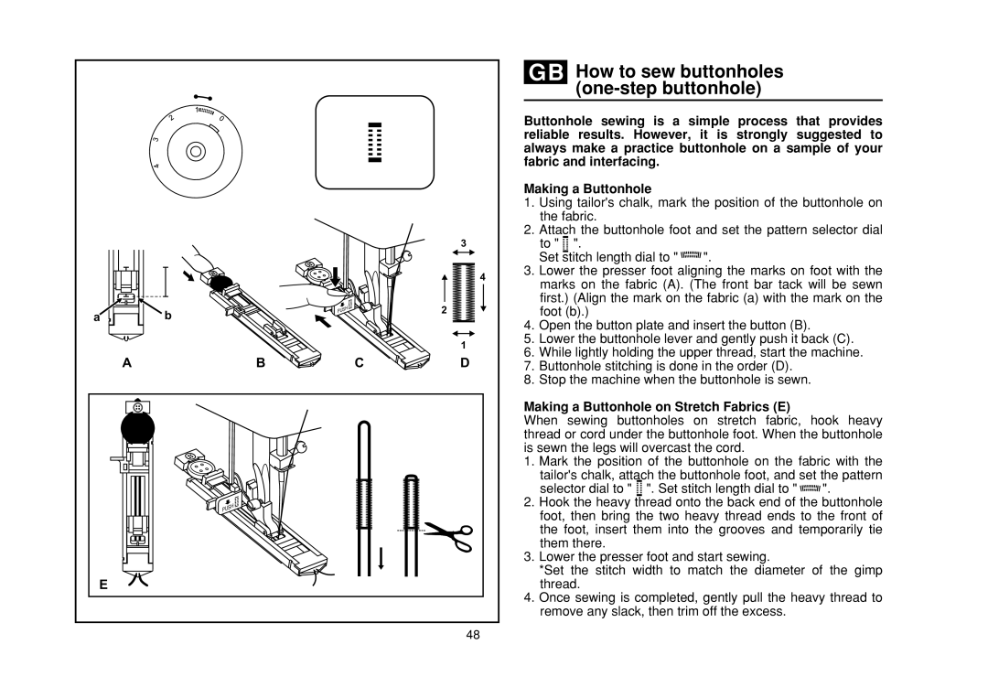 Singer 50T8 E99670, 3116 instruction manual Abc 