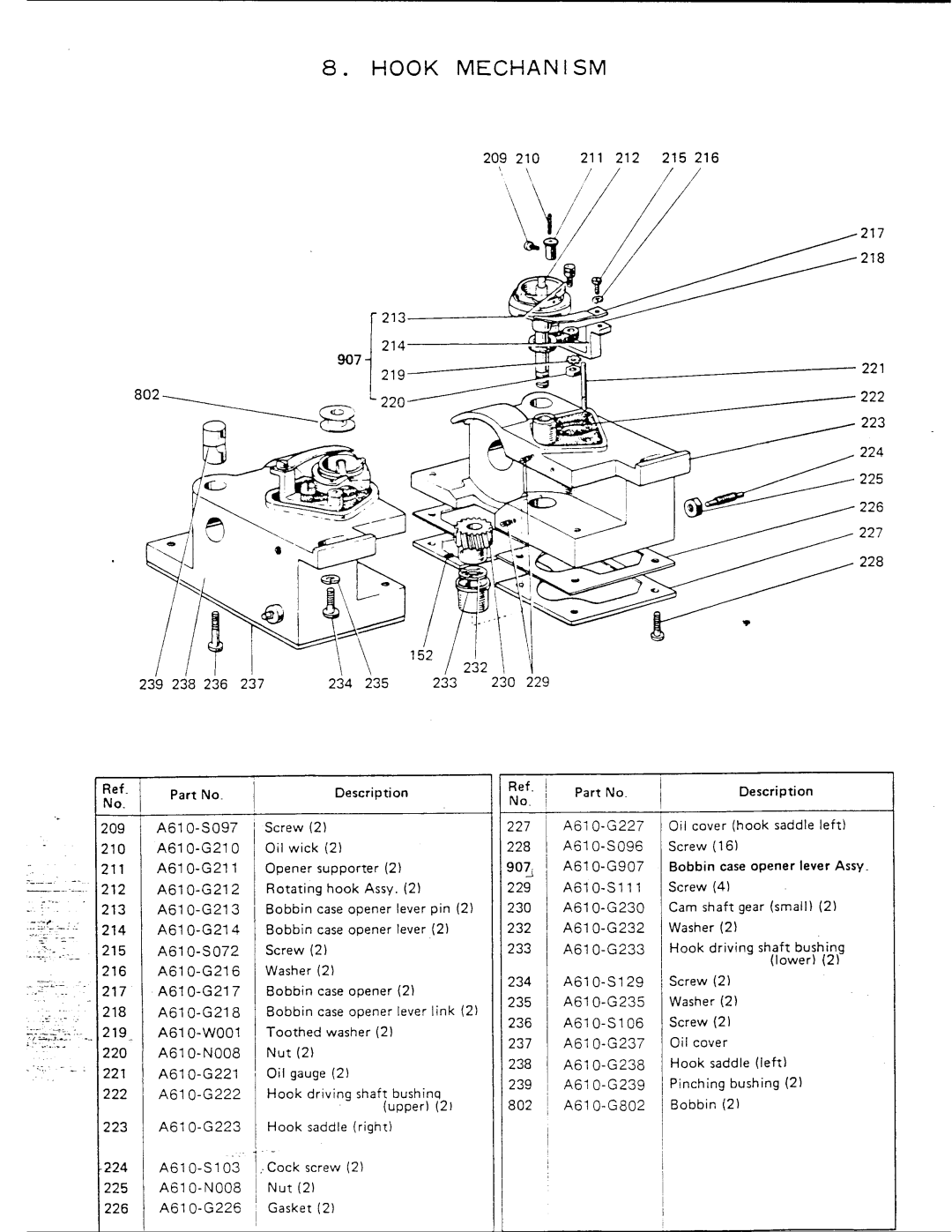 Singer 312 T141 manual 