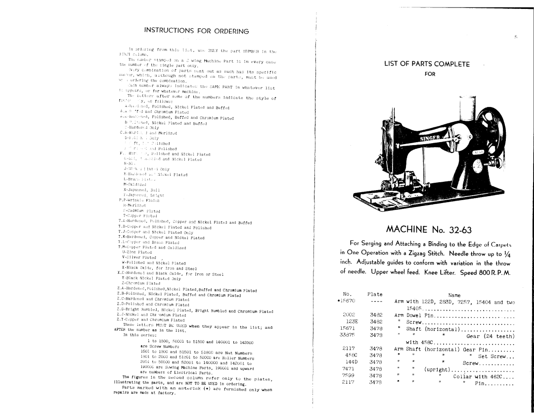 Singer 32-63 manual 