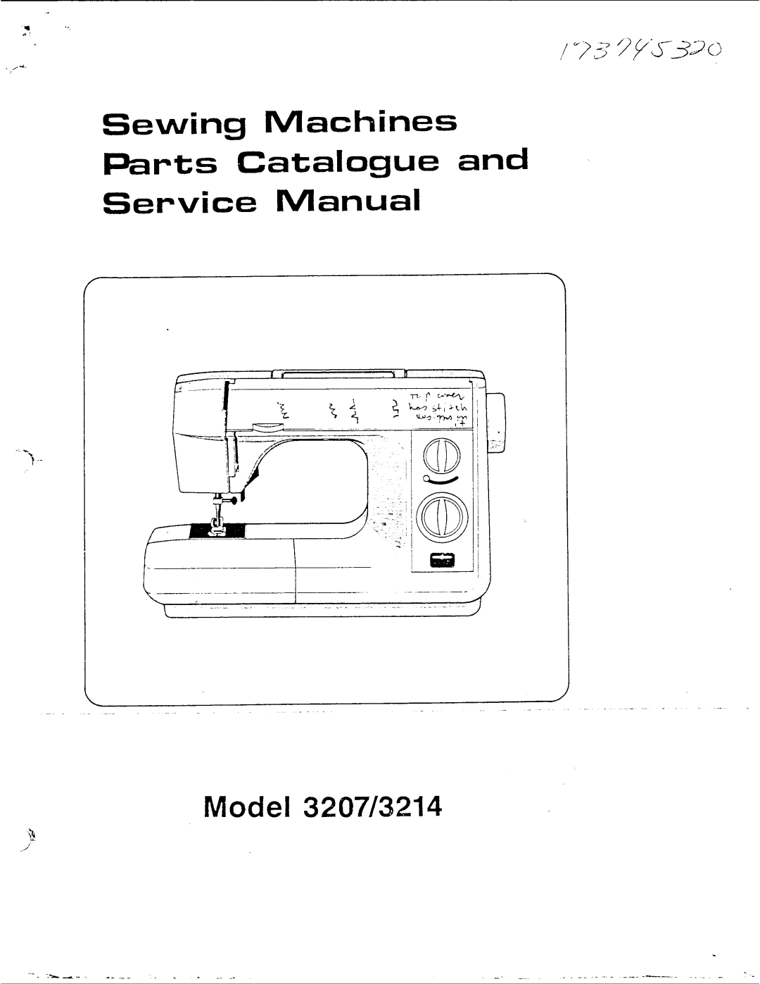 Singer 3214, 3207 manual 