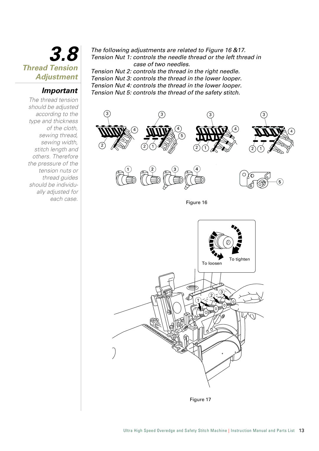 Singer 321K, 321D instruction manual Thread Tension Adjustment 