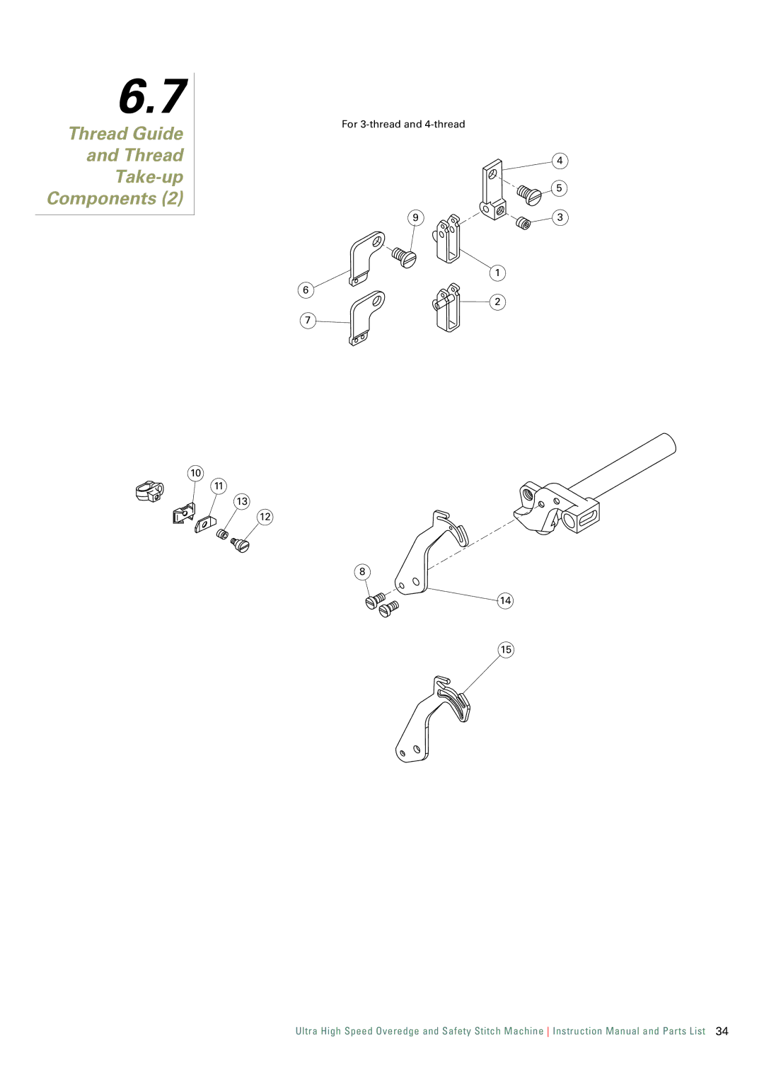 Singer 321K, 321D instruction manual For 3-thread and 4-thread 