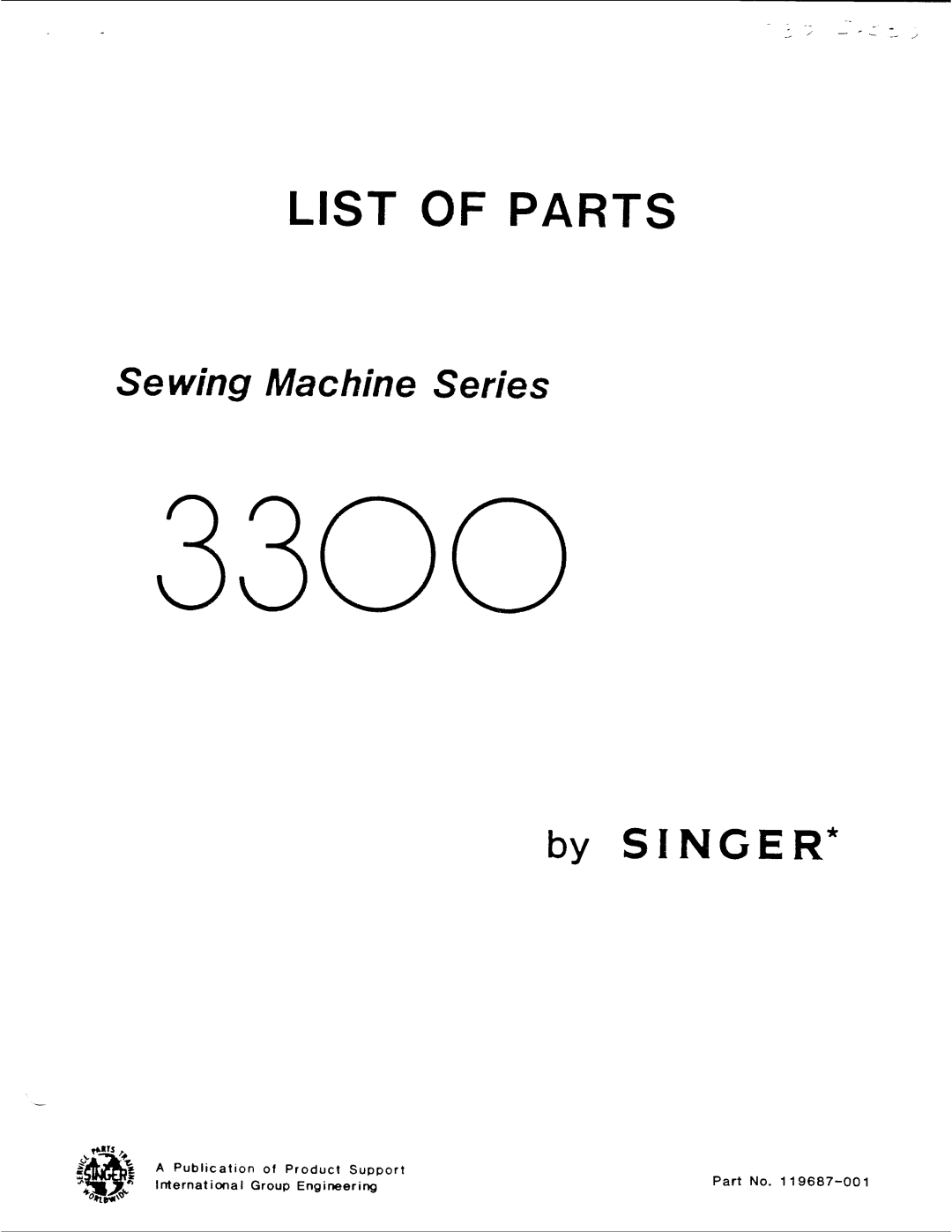 Singer 3300 manual 