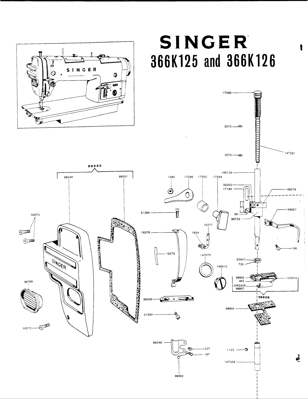 Singer 336K126, 336K125 manual 