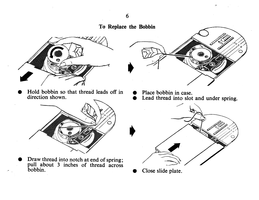 Singer 337 manual To Replace the Bobbin 