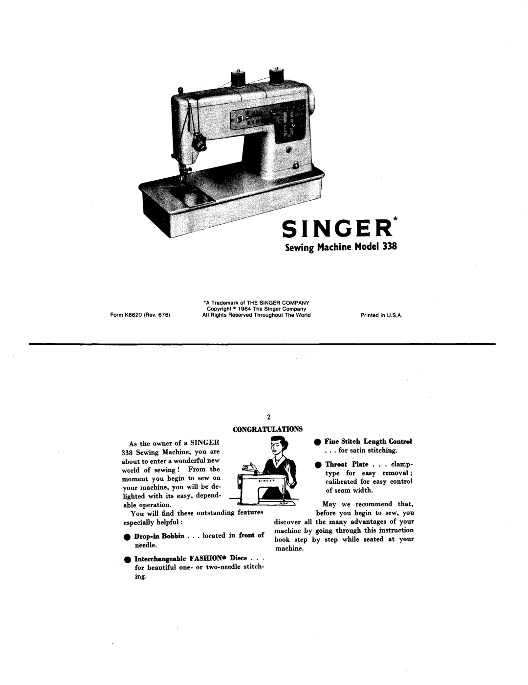 Singer 338 manual 