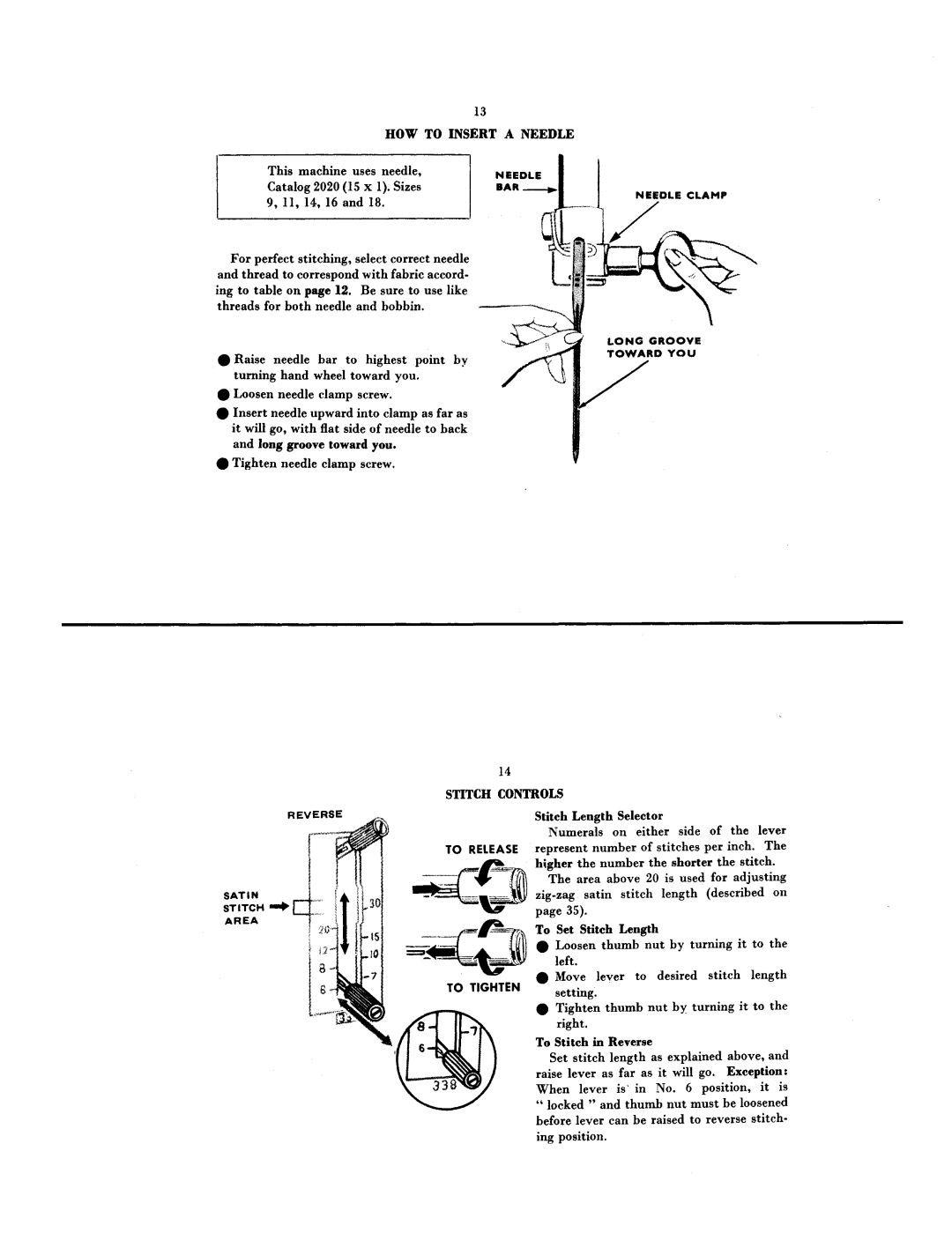 Singer 338 manual 