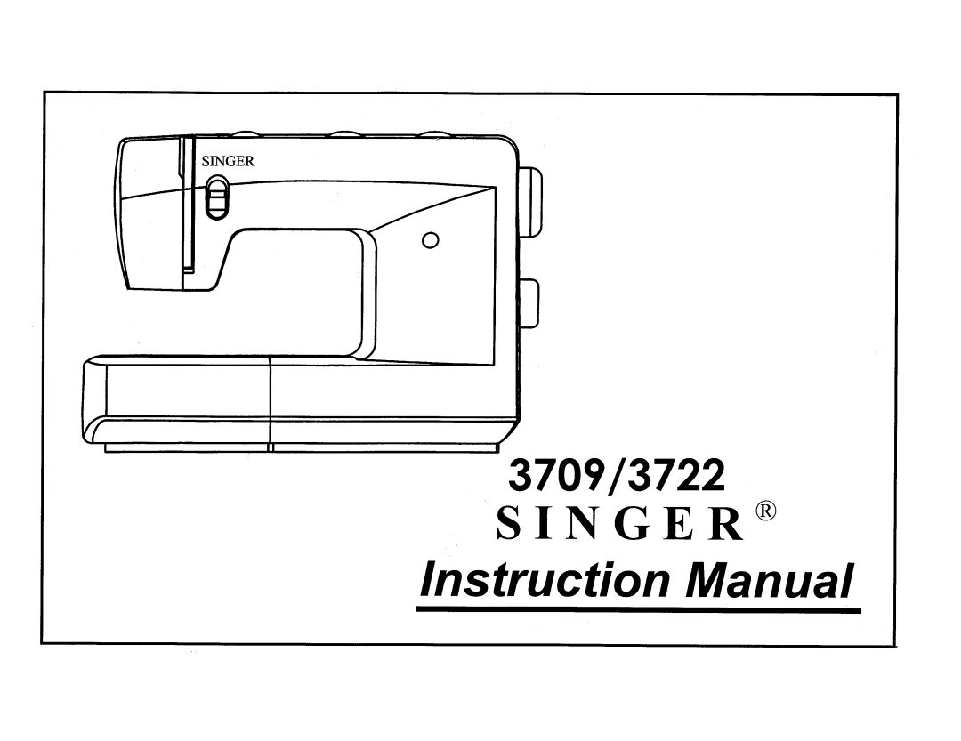 Singer 3709, 3702 manual 