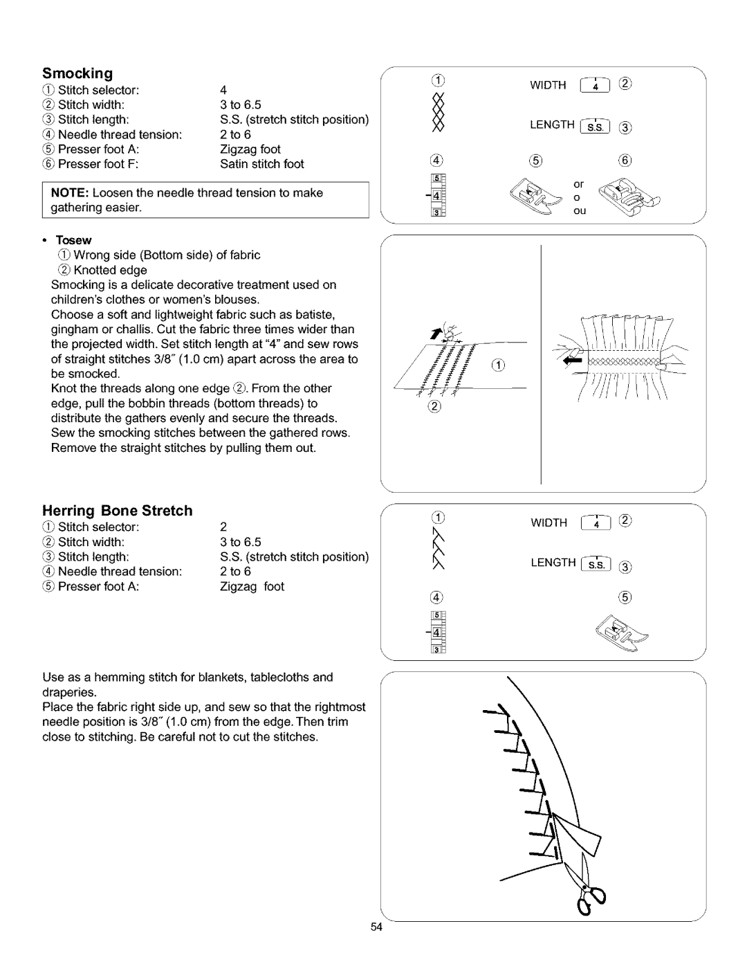 Singer 384. 18028300 owner manual Smocking 