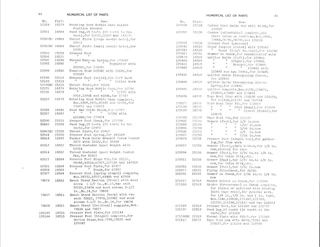 Singer 400W15 manual 