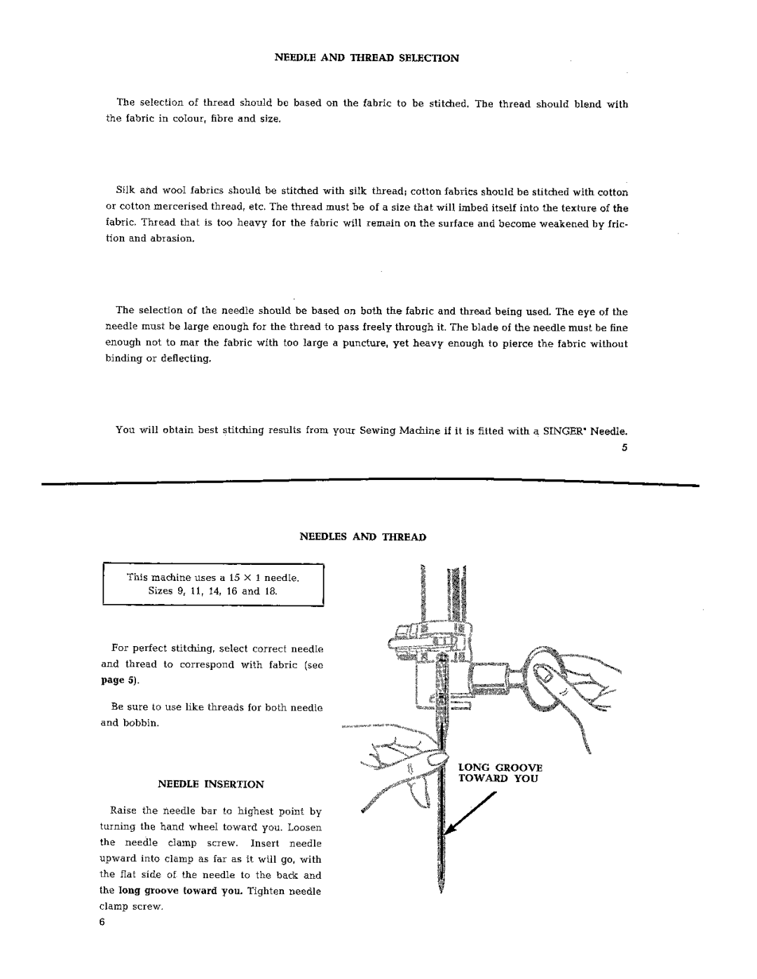 Singer 401 manual 