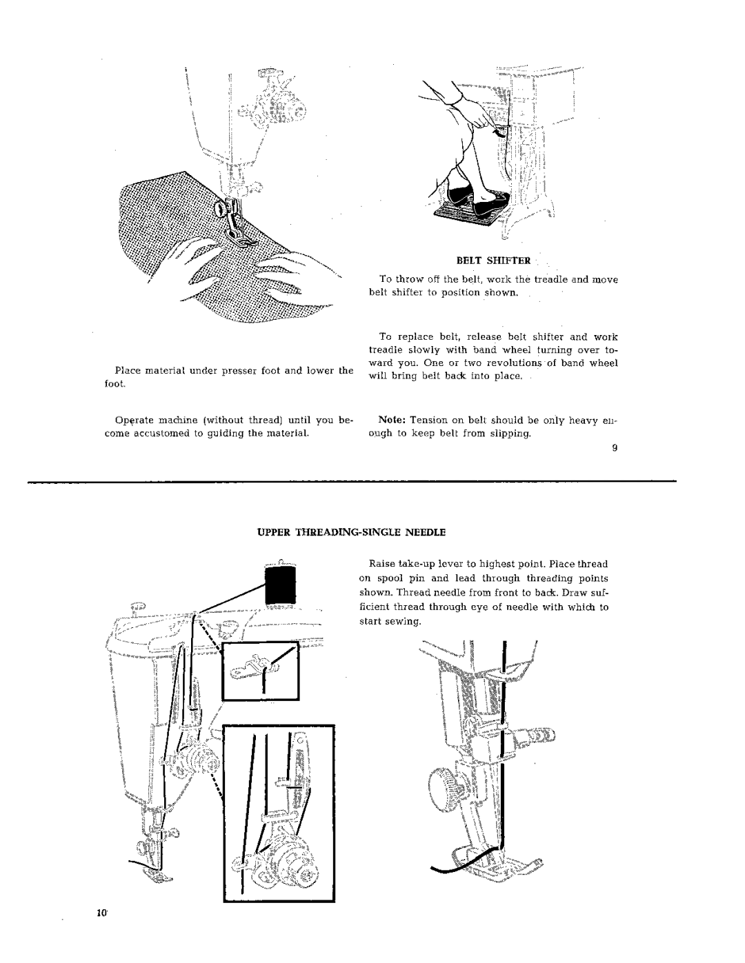 Singer 401 manual 