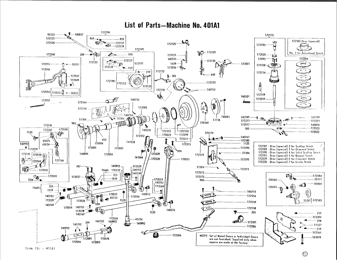 Singer 401A1 manual 